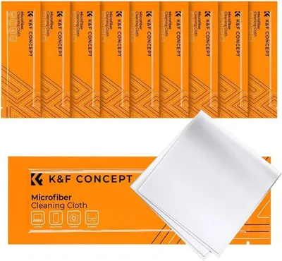 Obrázek produktu pro 10 kusů hadříků z mikrovlákna K&F Concept pro čištění fotoaparátů, objektivů, brýlí a displejů