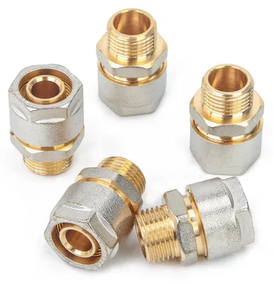 Klemmring-Schraubfitting 20 mm x 1/2 Zoll, 5 Stück, Messing