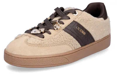 Image de Baskets pour femmes Guess, modèle Naoki3, couleur beige