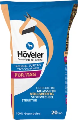 A bag of horse feed.