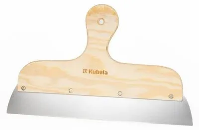 Obrázok produktu pre Špachtľa z nehrdzavejúcej ocele, 350 x 48 mm, rukoväť z preglejky