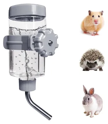 Immagine prodotto di LOS ANDES - Bottiglia per acqua per criceti e piccoli animali domestici, capacità 355 ml. Non richiede manutenzione