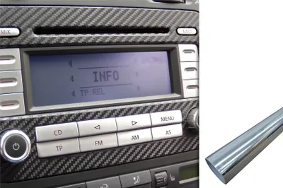 Produktbild von Premium Innenraum Zierleisten Dekor Blende Design Folie Auto Set in Chrom