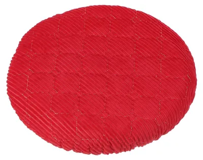 Runde Barhocker-Bezüge aus Samt, elastisch, 26-32 cm, rot