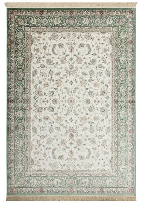 Zdjęcie produktu dla Dywan Steffensmeier z krótkim włosiem Riad | Salon | Orient | Łatwy w pielęgnacji | Tabriz Zielony, rozmiar: 195x300 cm