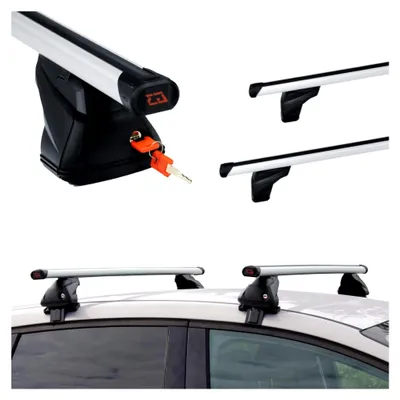 Produktbild von Dachträger aus Aluminium für Renault Captur 1 I (2013-2019), Schnappmontage, Passend nur für Renault Captur 1 (2013-2019)