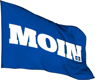 Produktbild von HSV Fanartikel HSV Hissfahne "MOIN" 120x180 0