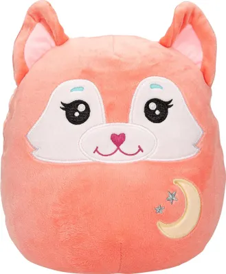 Produktbild von Depesche Ylvi Swoppies - Kuscheltier Fuchs in Orange, mit Leuchteffekt, Mond und spitzen Ohren, ca. 20 cm großes Plüschtier
