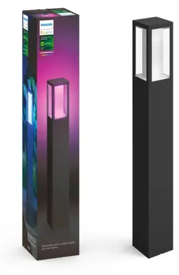 Obrázok produktu pre Philips Hue White and colour ambience 1743230P7, Inteligentné osvetlenie podstavca / stĺpika, Bluetooth/Zigbee, Čierna, LED, Sklo, Žiarovky bez možnosti výmeny