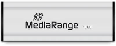Produktbild von MediaRange MR915, 16 GB, USB Type-A / Micro-USB, 3.2 Gen 1 (3.1 Gen 1), 50 MB/s, Dia, Schwarz, Silber