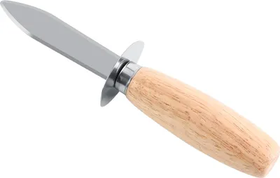 Obrázek produktu pro 1 kus nůž na mořské plody z nerezové oceli, otvírák na ústřice a měkkýše s dřevěnou rukojetí
