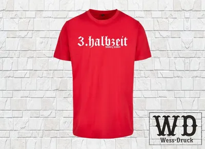 Produktbild von Wessdruck 3. Halbzeit T-Shirt Rot Weiß M