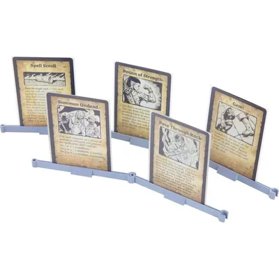Zdjęcie produktu dla Zestaw 20 stojaków na karty 3D10SET do kart w koszulkach do gry HeroQuest