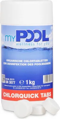 Produktbild von myPOOL Chlorquick Tabs Tabletten 20gr. schnelllöslich 1,0 kg