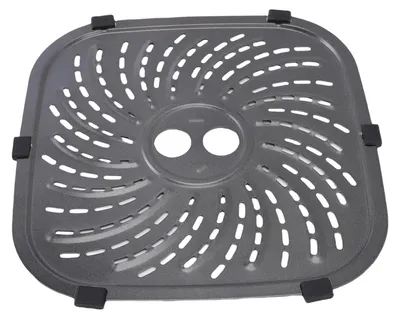 Obrázek produktu pro Náhradní grilovací deska pro horkovzdušnou fritézu PowerXL - grilovací pánev/taška z nerezové oceli vhodná pro 6QT a 8QT, 24 × 24 cm