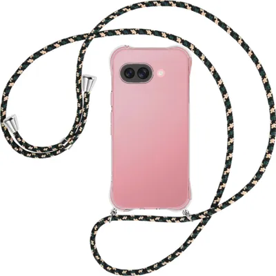 Produktbild von Handykette Backcover-Schutzhülle mit Band (Metall silberfarben) für Google Pixel 9A - camouflage