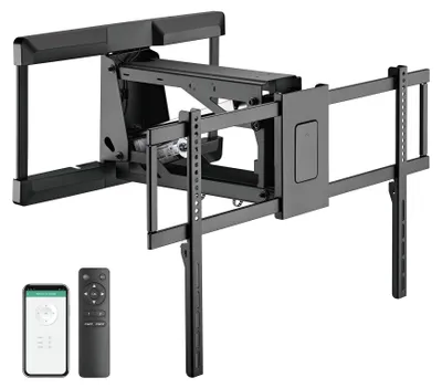 Image de Support mural TV motorisé 43"-90" - Réglable en hauteur - Charge 50kg