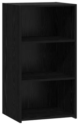 Image de Buffet en bois imitation chêne noir, dimensions : 50 x 41 x 93 cm