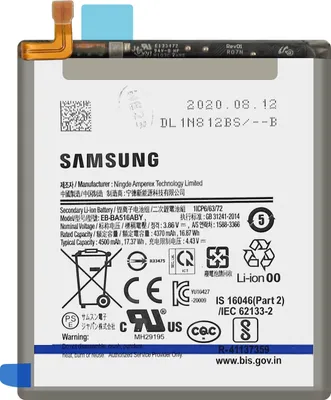 Produktbild von Original Akku für Samsung A51 5G 4500mAh Modell EB-BA516ABY Schwarz