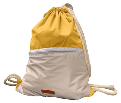 Image de Smikkels sac de gym jaune - sac de sport durable pour enfants