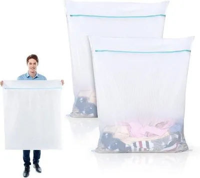 Produktbild von Famanu Waschsäcke XXL 90 x 110 cm - 2 Stück mit Reißverschluss