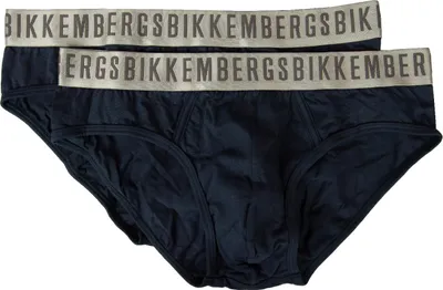 Zdjęcie produktu dla BIKKEMBERGS slipy męskie 2-pak z elastycznej bawełny BKK1USP11BI, granatowy, M - EU M - US S - FR 3, 95% bawełna, 5% Elasthan