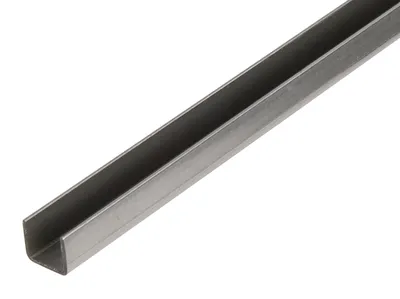 Image de Alberts 432843 Profil en U, acier, 1000 x 20 x 20 mm