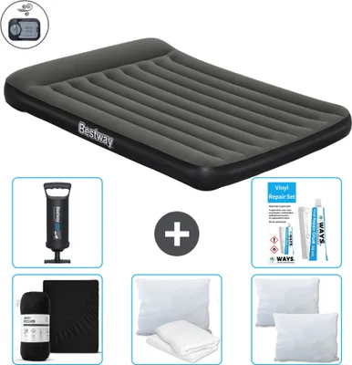 Obrázok produktu pre Bestway nafukovací matrac - pre 2 osoby - 152 x 203 x 30 cm - zelený - vrátane príslušenstva