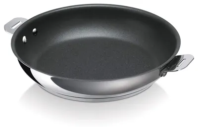 Bratpfanne Antihaftbeschichtung 28 cm, Edelstahl, abnehmbarer Griff
