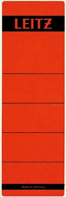 Produktbild von Leitz - Rückenschild breit/kurz 62x192mm selbstklebend rot 10 Stück
