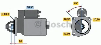 Produktbild von BOSCH 0 986 011 280 Starter Anlasser 4kW für SCANIA 4 - series 24V LKW