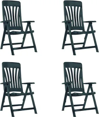 Immagine prodotto di Set di 4 sedie da giardino pieghevoli, color antracite
