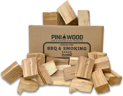 Produktbild von PINI Wood Chunks Buche OHNE RINDE 7 Kg Räucherklötze für Grill Smoker Pizzaofen