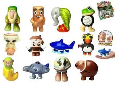 Produktbild von Brainrot Squishy Figur 12 cm, KI-generiertes Bild