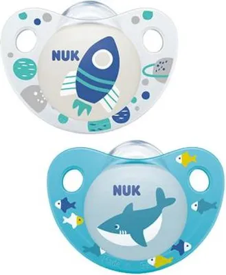 Produktbild von Nuk 10.177.090 Trendline SIL 18-36M Silikon-Schnuller, BPA-frei