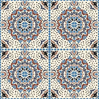 Obrázok produktu pre OUTDOOR DEKOSTOFFE OXFORD - Motiv Blumen-Mandala I DR176