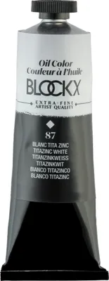 Produktbild von Blockx Ölfarbe, Titanzinkweiß - Tube 60ml - Titanzinkweiß 214087BXC