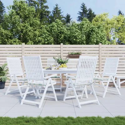 Produktbild von Eleganten-Stil Stuhlkissen 6 Stk. Blattmuster 40x40x3 cm Stoff,Gartenmöbelauflagen CHY23579