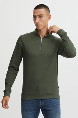 Produktbild von CASUAL FRIDAY CFSebastian Herren Sweatshirt Pullover Troyer mit Stehkragen und Reißverschluss