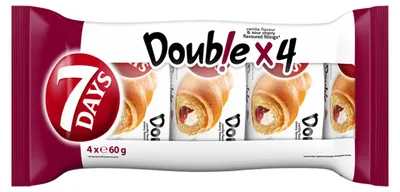 Zdjęcie produktu dla 7Days croissant z nadzieniem waniliowym i wiśniowym 240g