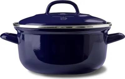 Produktbild von BK Dutch Dutch Oven 26 cm Blau – Emaille-Schmortopf mit Deckel