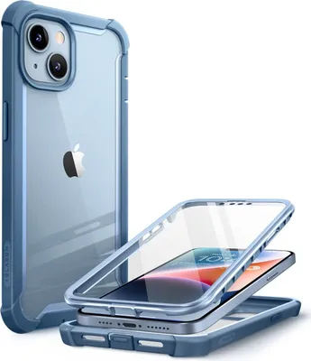 Obrázok produktu pre Ochranné puzdro pre Apple iPhone 14 Plus 6,7" modrý rám vpredu a vzadu A2886