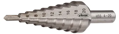 Produktbild von VIGOR HSS-Stufenbohrer 4 – 20 mm V2395 4 - 20 mm