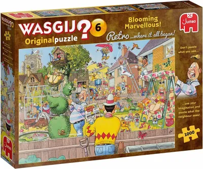 Produktbild von Jumbo Puzzle Wasgij Retro Original 6 Cartoon - 1000 Teile Puzzlespaß
