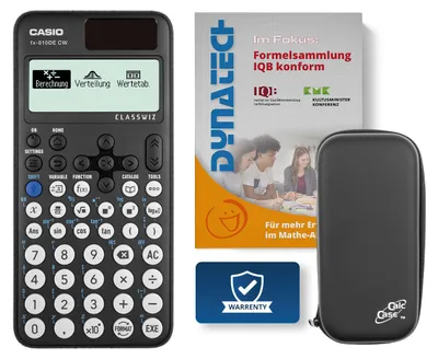 Produktbild von Casio FX-810 DE CW Schulrechner mit Schutztasche und IQB-Formelsammlung