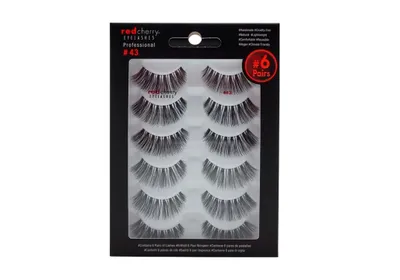 Produktbild von Red Cherry #43 False Eyelashes (Pack of 6 Pairs)