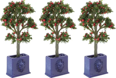Produktbild von 3PCS Miniatur-Puppenhauspflanzen Künstliches Obstbaummodell für die Dekoration im Maßstab 1:12