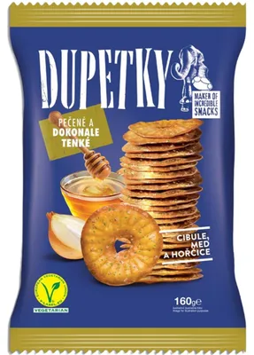 Obrázok produktu pre Dupetky talarki cibuľa, med, horčica 160 g