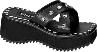 Produktbild von FLIP-05 Damen Sandale von DemoniaCult, Schwarz EU 36, US 6
