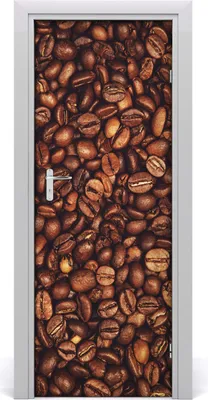 Produktbild von Tulup Türaufkleber 75x205 cm Dekorative Aufkleber Selbstklebend Wasserdichte Tapete Abnehmbar Schlafzimmer Wohnzimmer Wohnkultur - Kaffeebohnen